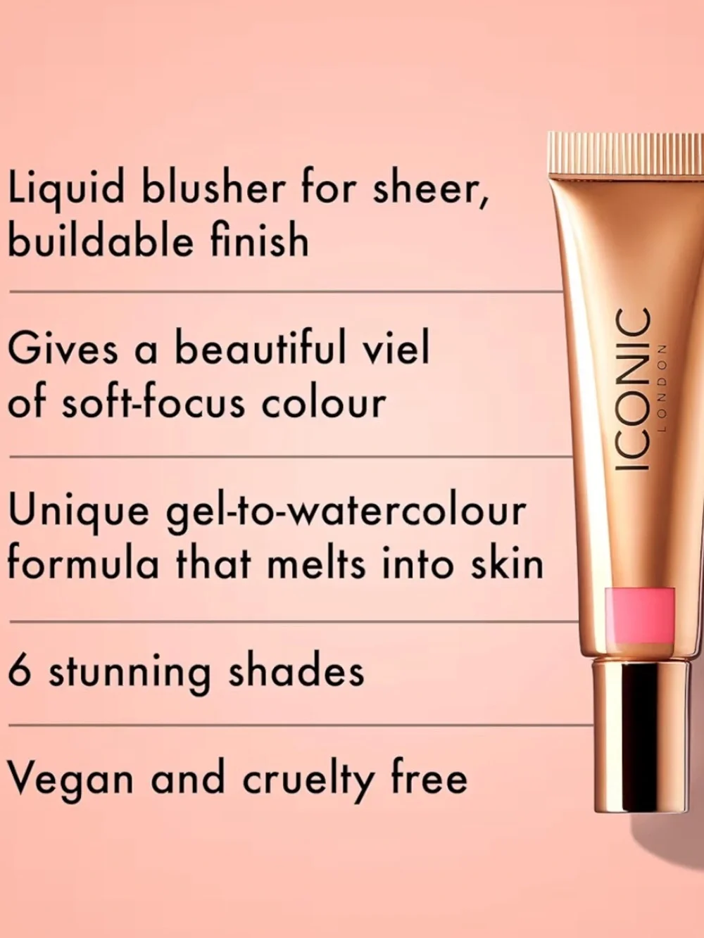 ICONIC London Liquid Blush - Pink NEW